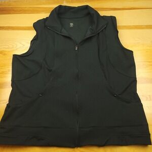 Tail Womens XXL Black 1/2 Zip Golf Vest Performance Stretch Activewear 2XL